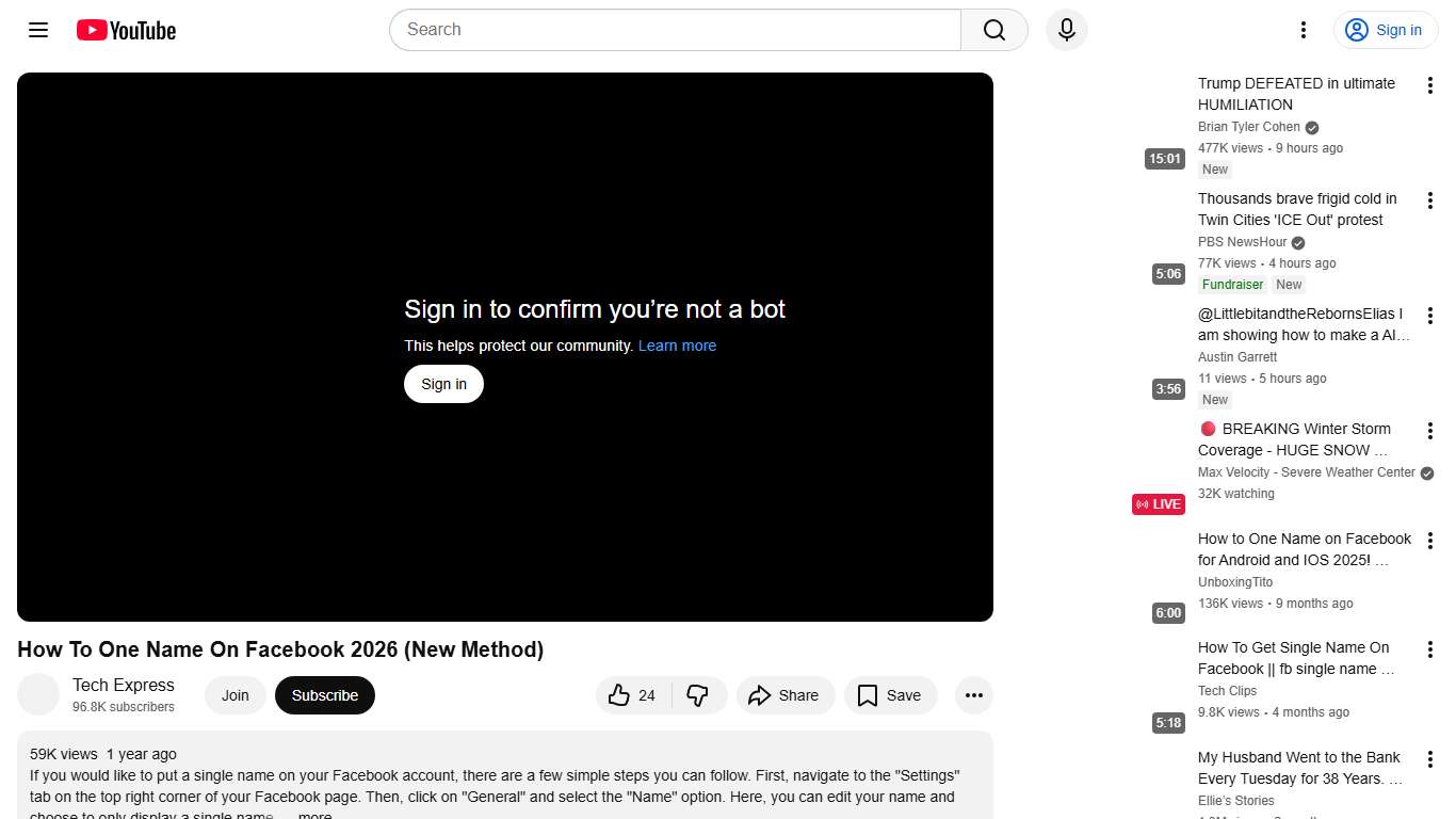 How To One Name On Facebook 2026 (New Method) - YouTube
