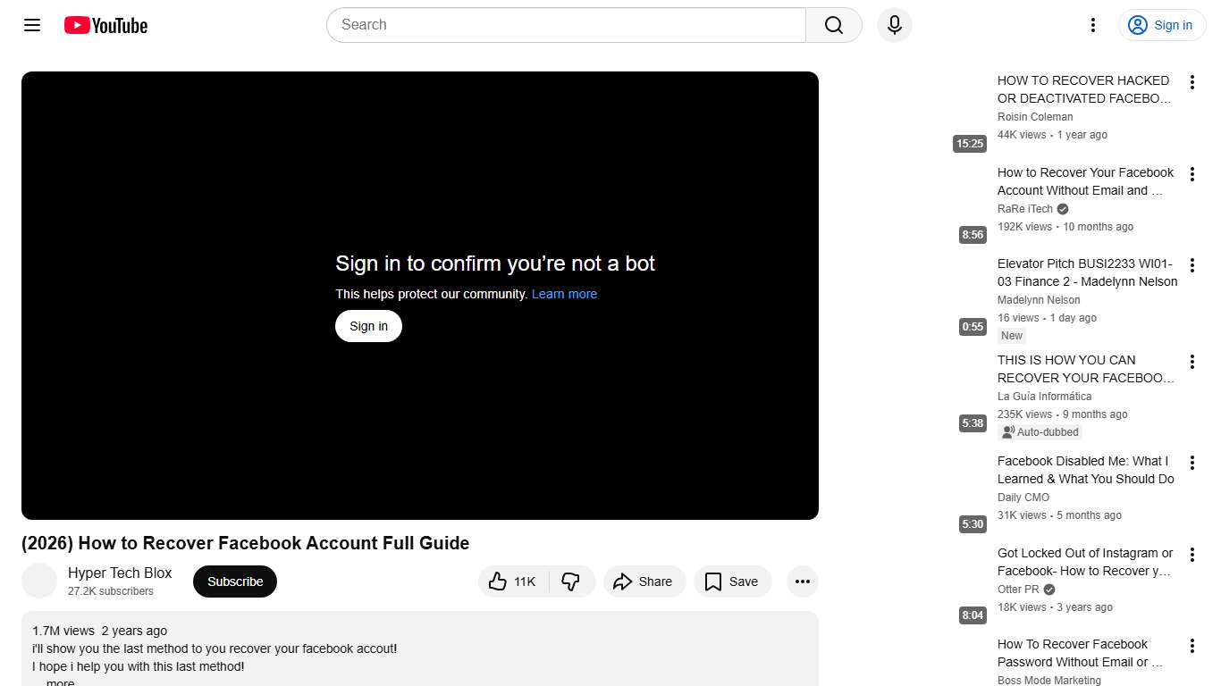 (2026) How to Recover Facebook Account Full Guide - YouTube